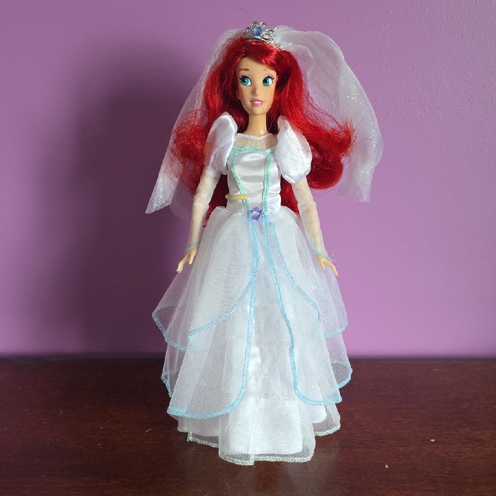 Ariel Wedding Doll with Red Hair. Disney Parks Exclusive. Mint conditon. - Picture 1 of 5